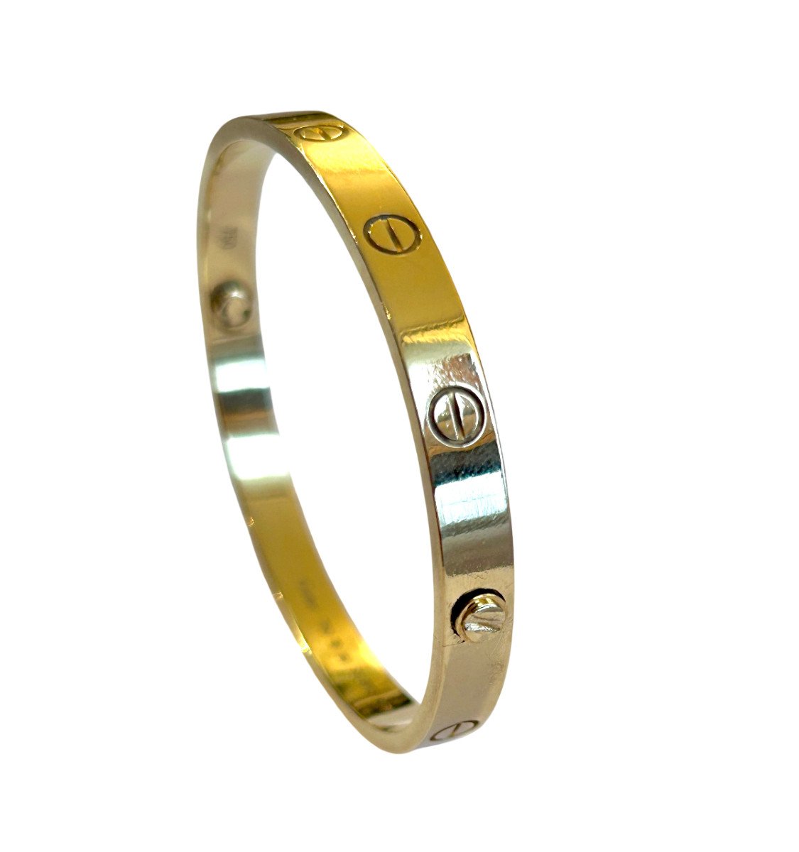 Cartier "love" Bracelet In Yellow Gold, Size 18-photo-1