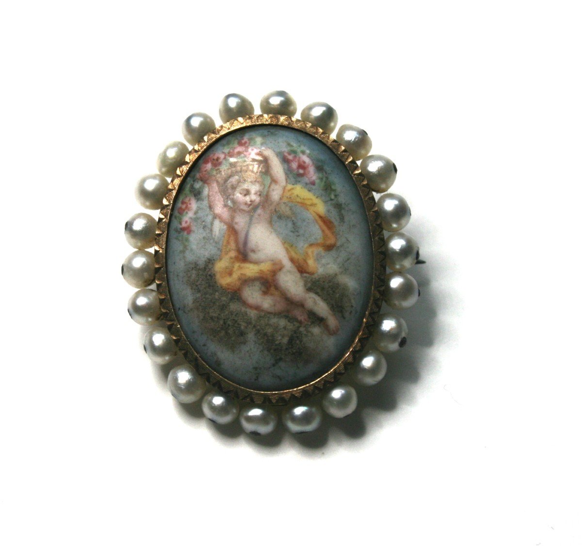 Broche Angelot Ancienne-photo-2