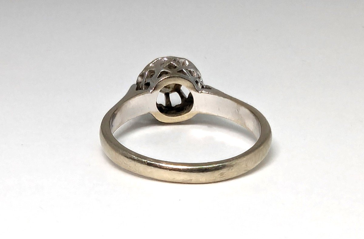 Vintage Solitaire Diamond Ring-photo-4