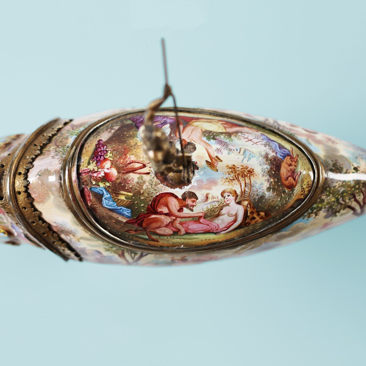 Silver-gilt Fish And Polychrome Enamels, Vienna, 19th Century-photo-3