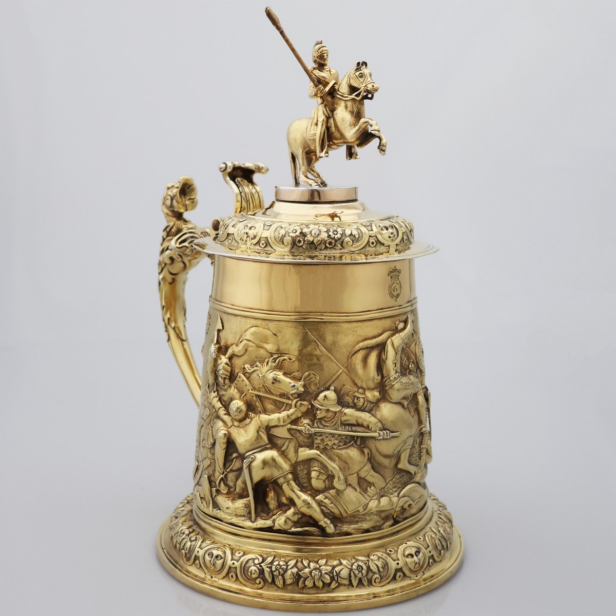 A Monumental Silver-gilt Tankard, Russia?, 19th Century