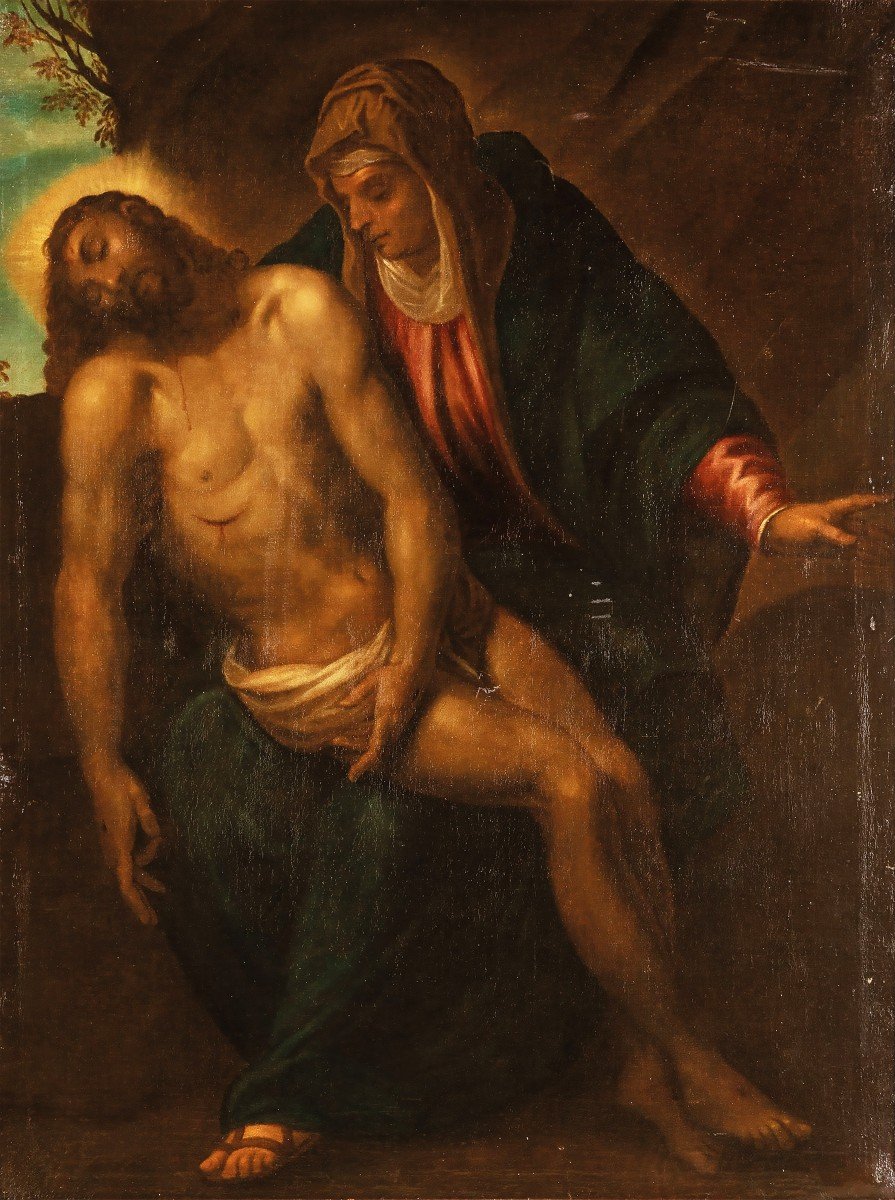 Jacopo Negretti Called Palma Il Giovane Attr., 1548 – 1628; The Pietà; Oil On Canvas