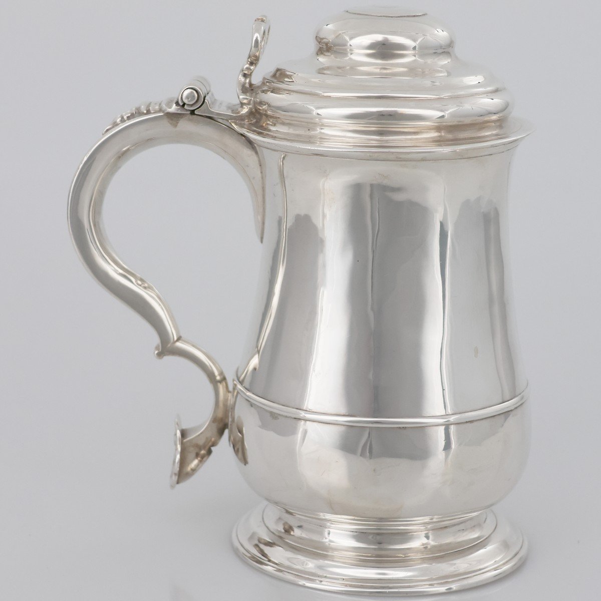 Un tankard en argent sterling George II, William Dalton, Newcastle, 1747