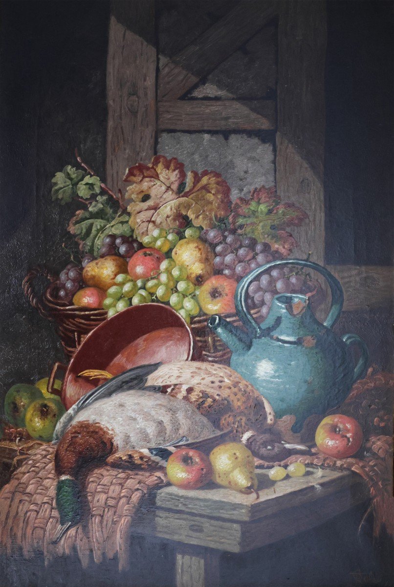 Charles Thomas Bale; Londres 1849 - Londres 1925; Nature morte au gibier; huile sur toile