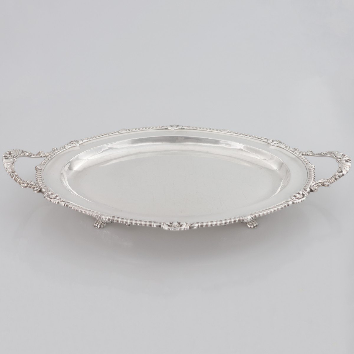 A George IV Sterling Silver Two-handled Tray, Paul Storr, London, 1826-photo-4