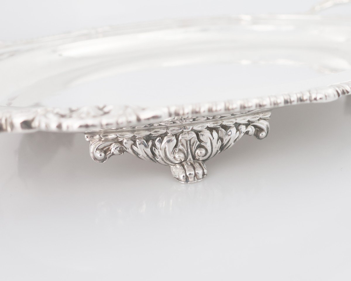 A George IV Sterling Silver Two-handled Tray, Paul Storr, London, 1826-photo-1