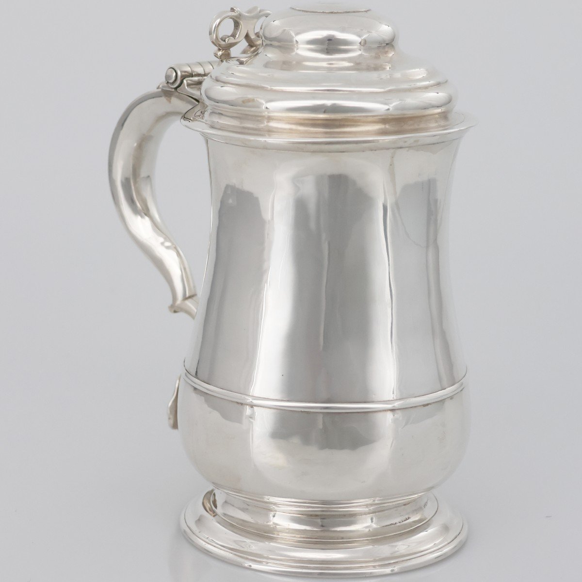 Un tankard en argent sterling George Ii, William Dalton, Newcastle, 1747-photo-2