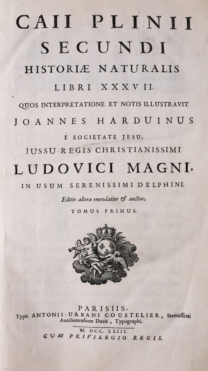 Plinii Secundi Caii. Historiae Naturalis Libri XXXVII.. Parisiis, Typis Antonii – Urbani..1723-photo-2