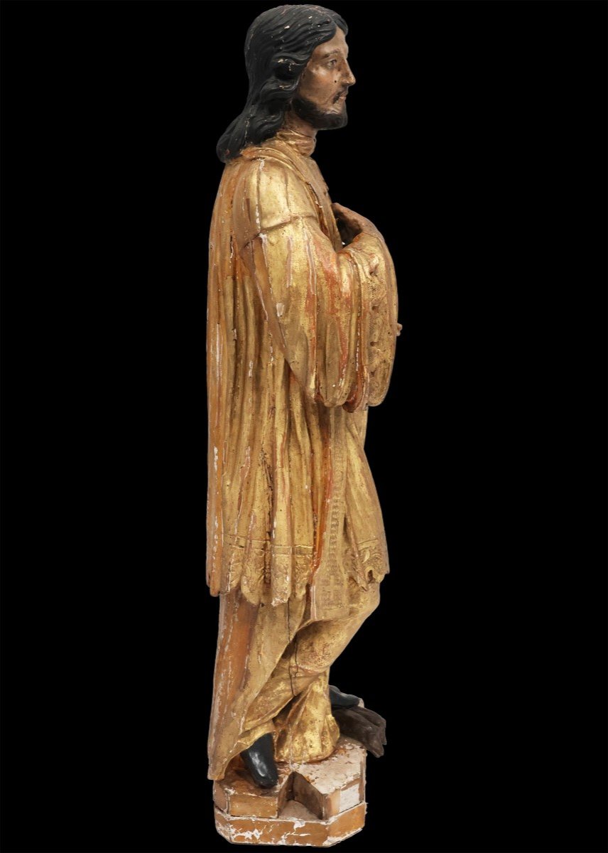 Saint Amable, Polychrome Poplar Wood, France, 18th Century-photo-2