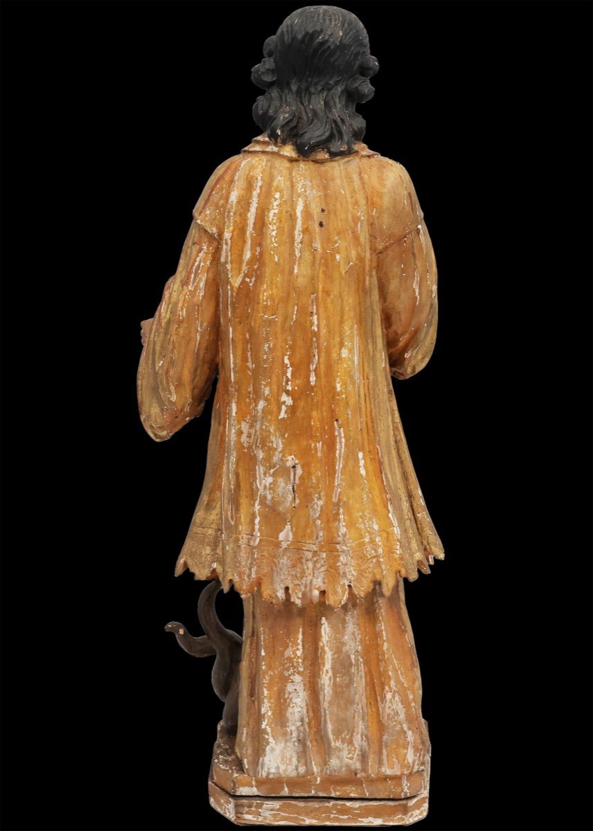 Saint Amable, Polychrome Poplar Wood, France, 18th Century-photo-3