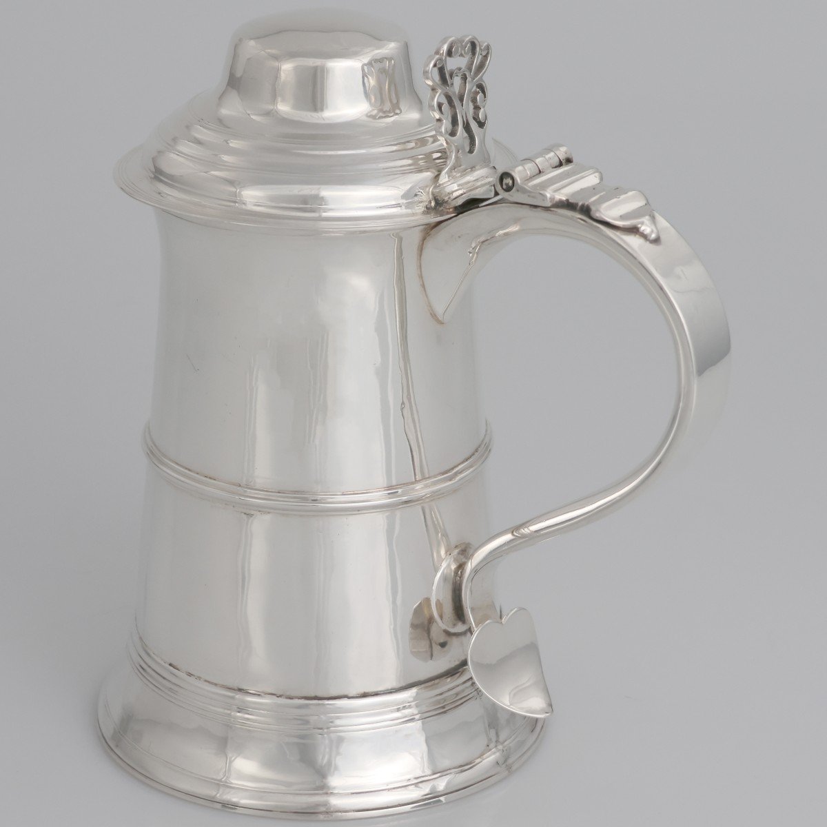 A George III Sterling Silver Tankard, Peter & Ann Bateman, London, 1791-photo-3