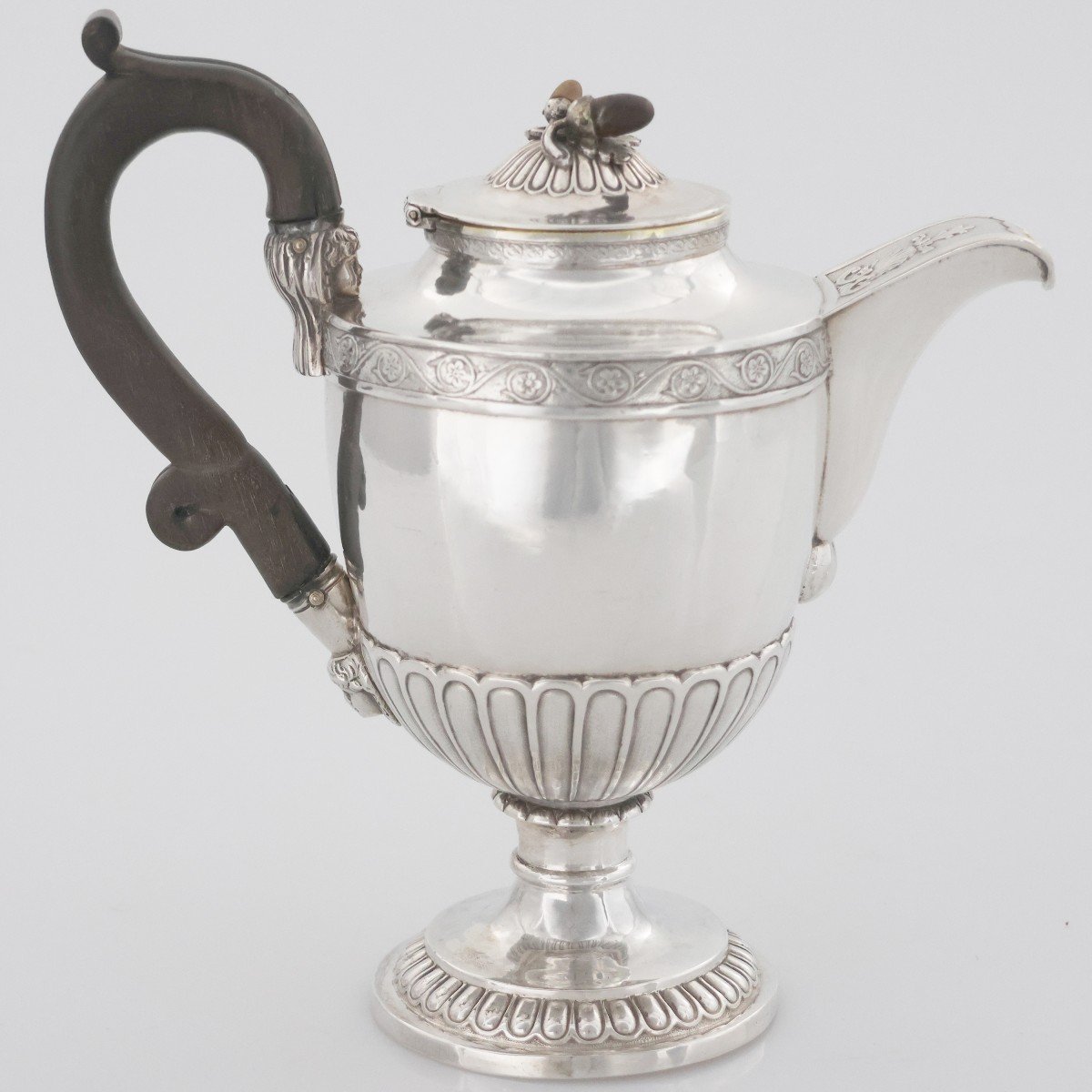 A George IV Sterling Silver Coffee Pot, Paul Storr, London, 1823