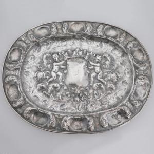 A Silver Parade Platter . Silversmith: Anzolo Castelli?. Venice, Early 18th Century