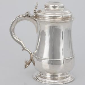 A George II Sterling Silver Tankard, William Dalton, Newcastle, 1747