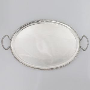 An Italian Fused And Embossed Silver Tray, Assayer: Zuan Piero Grappiglia, Venice, 18th Century