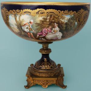 A French Cup, Gilt-bronze Mounted. Signed N. Lancret. Late 19th Century