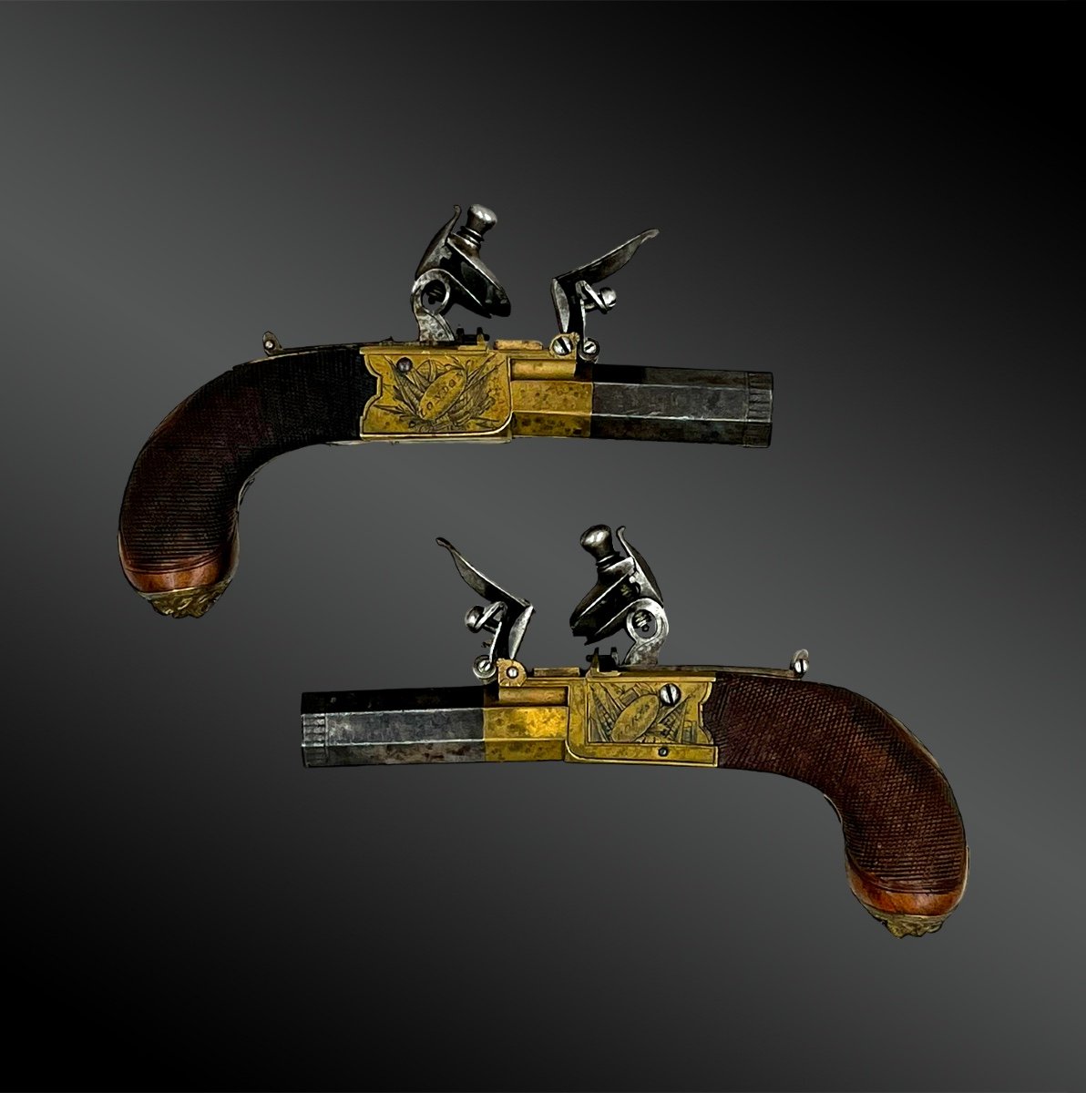 Pair Of Flintlock Pistols - London, United Kingdom - Eighteenth Century