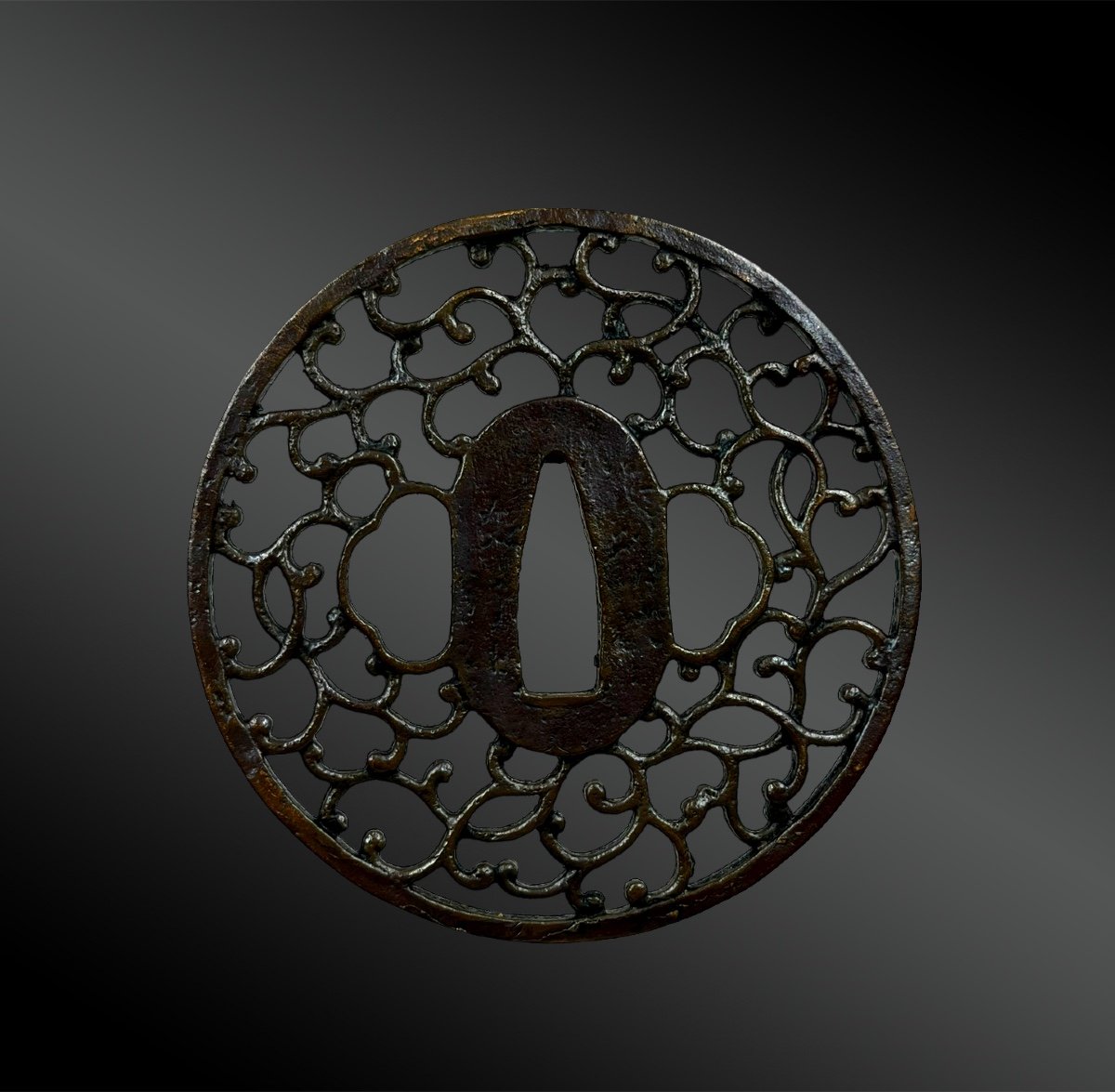 Tsuba Maru Gata - Japon - Période Edo (1603-1868)