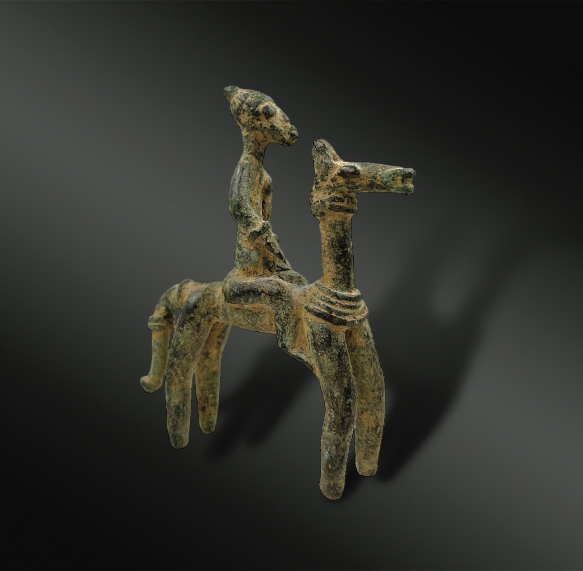 Statuette Figuring A Rider - Dogon Culture, Mali - 19th Century Or Earlier-photo-2