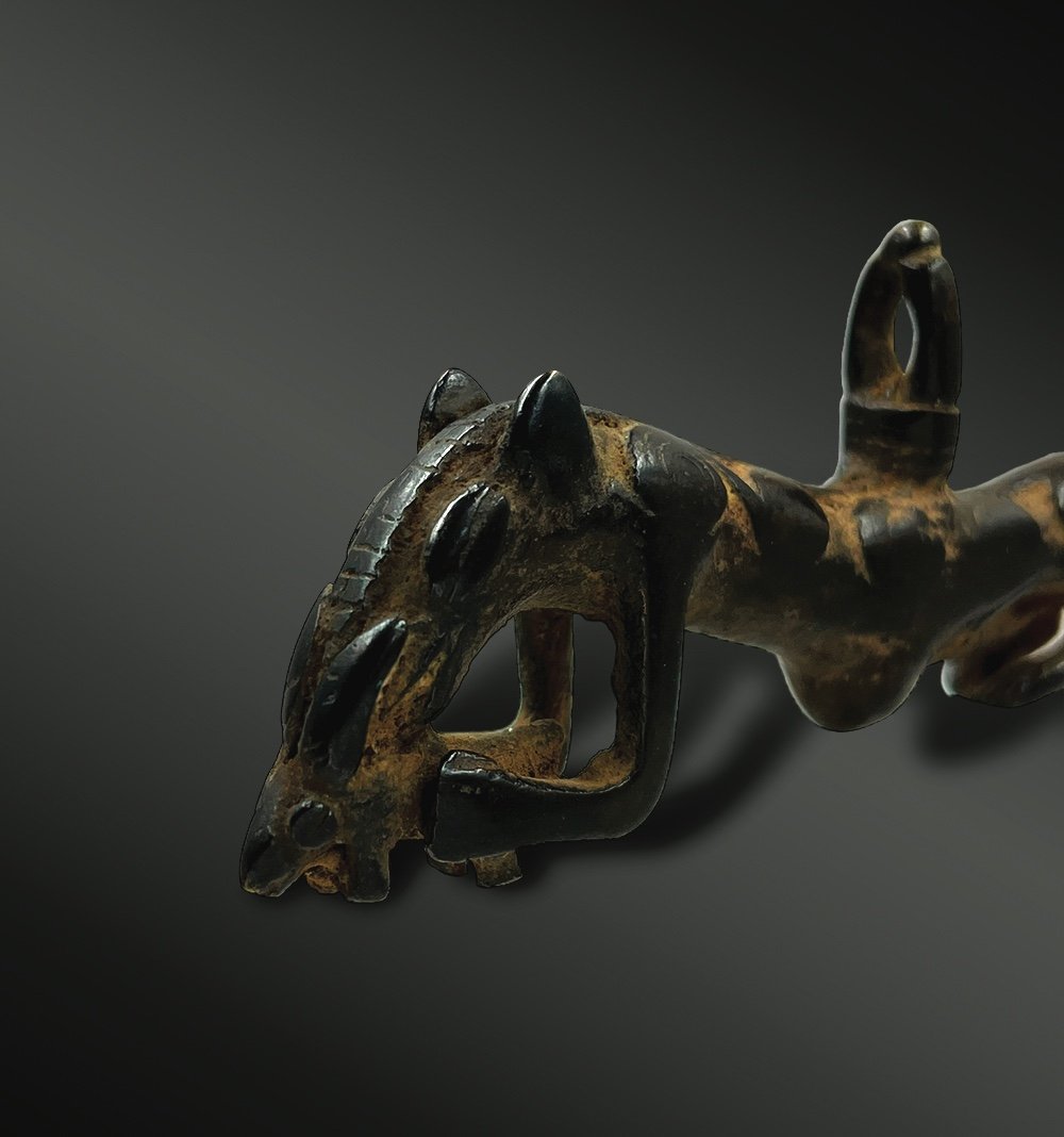 Fetish Pendant Figuring A Panther - Gan Culture, Burkina Faso - 19th Century-photo-2