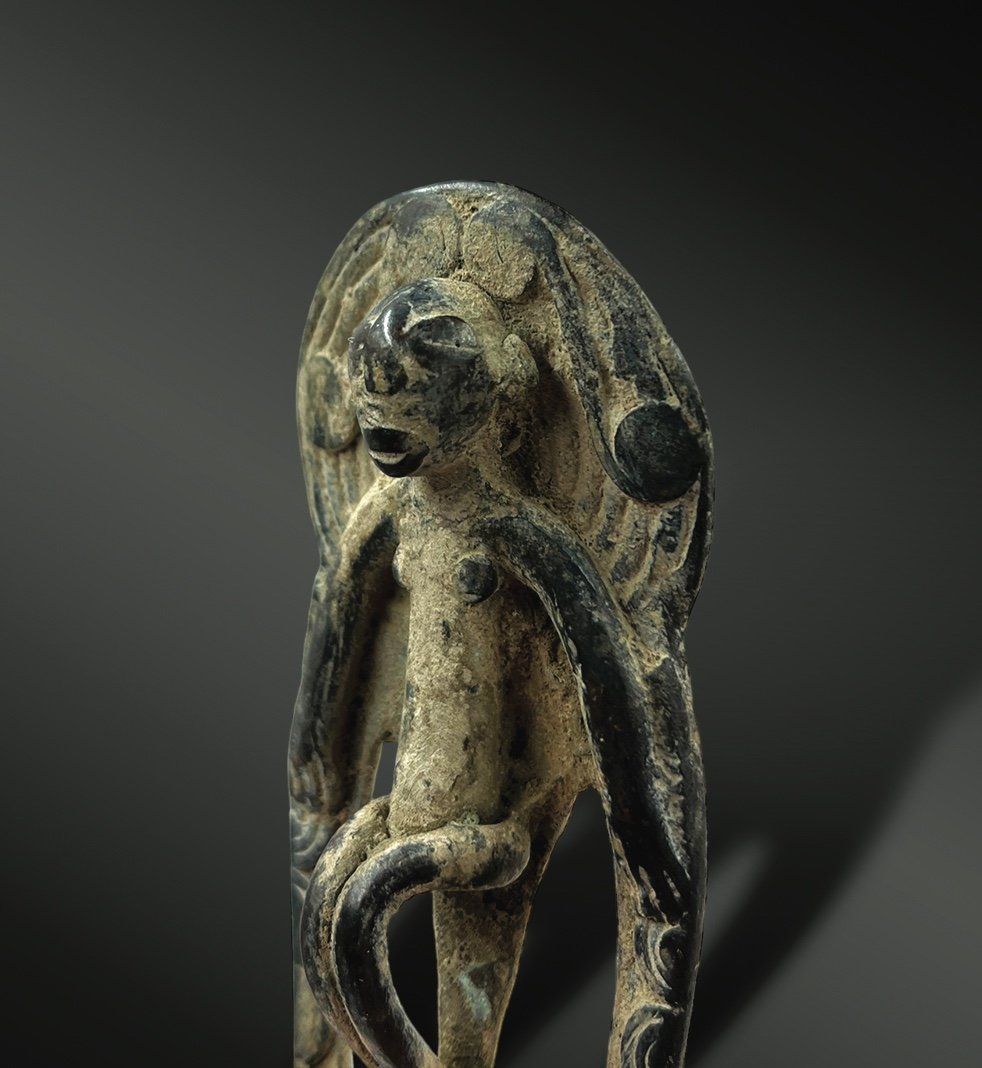 Pendant Animated By An Anthropomorphic Character Facing The Front Senufo Culture, Ivory Coast-photo-2