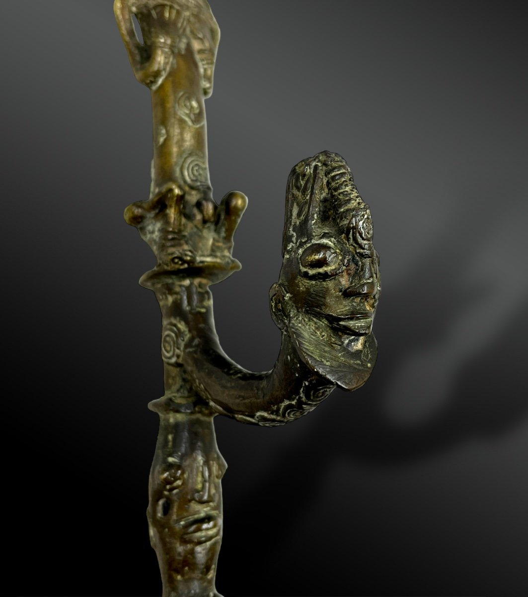 Cane - Yoruba Culture, Nigeria - 19th Century Or Earlier-photo-2