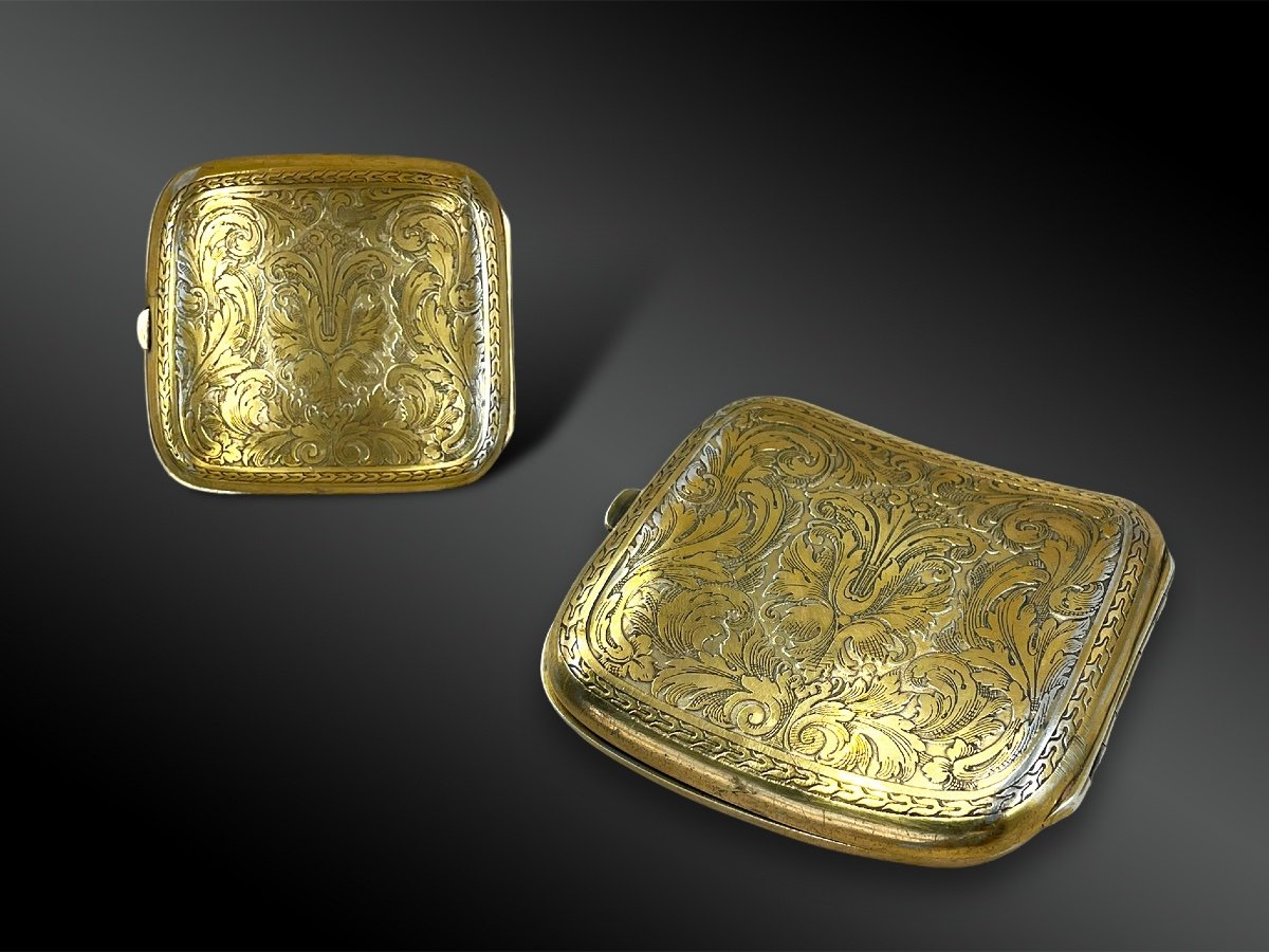 Cigarette Case Offered By Princess Lwoff-parlaghy To Wc Skinner End Of The 18th Century-photo-2