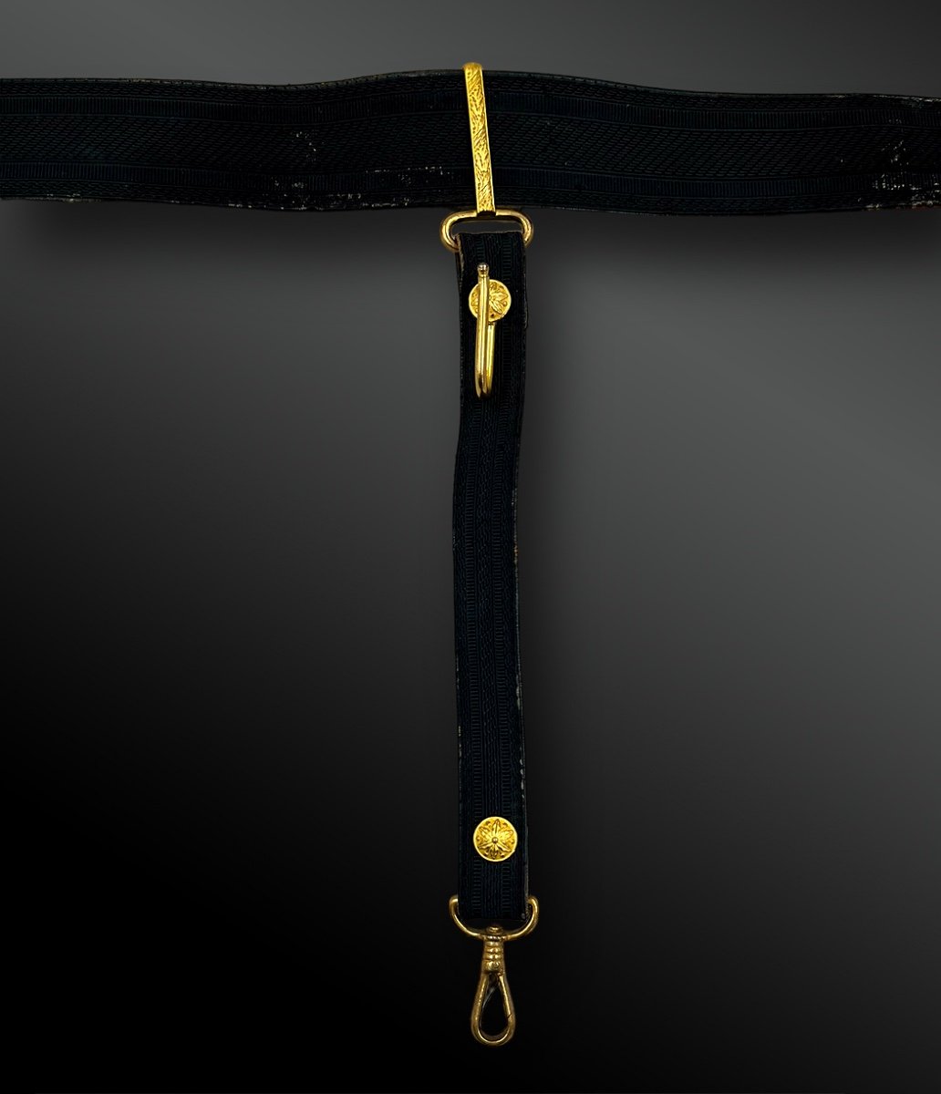 Stewardship Officer's Belt - France - 19th Century-photo-3