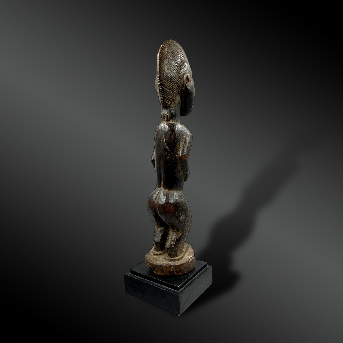 Statuette Féminine - Baoulé, Côte d'Ivoire - Première Moitié Du XXème Siècle-photo-4