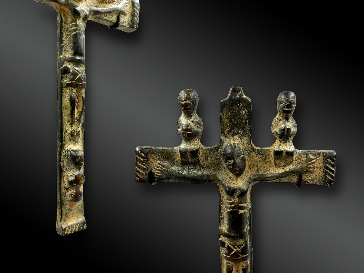 Nkangi Kiditu Crucifix - Democratic Republic Of Congo - 19th Century Or Earlier-photo-2