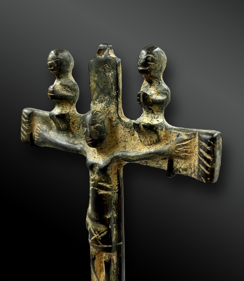 Nkangi Kiditu Crucifix - Democratic Republic Of Congo - 19th Century Or Earlier-photo-3