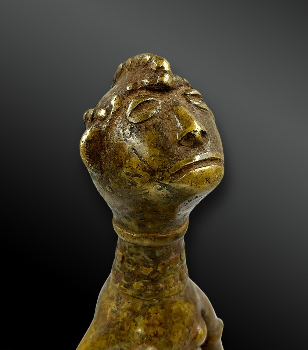 Anthropomorphic Statuette - Tiv Culture, Nigeria - First Half Of The 20th Century  -photo-2