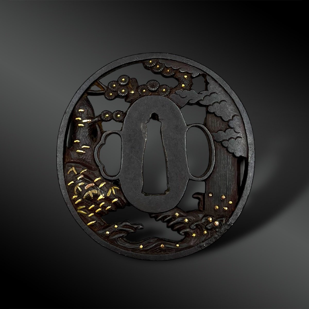 Tsuba Maru Gata - Japan - Edo Period (1603-1868)-photo-3