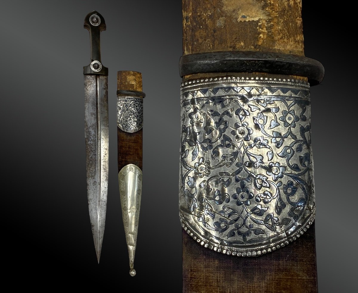 Dagger Called Kindjal Caucasus, North Dagestan 19th Century-photo-2