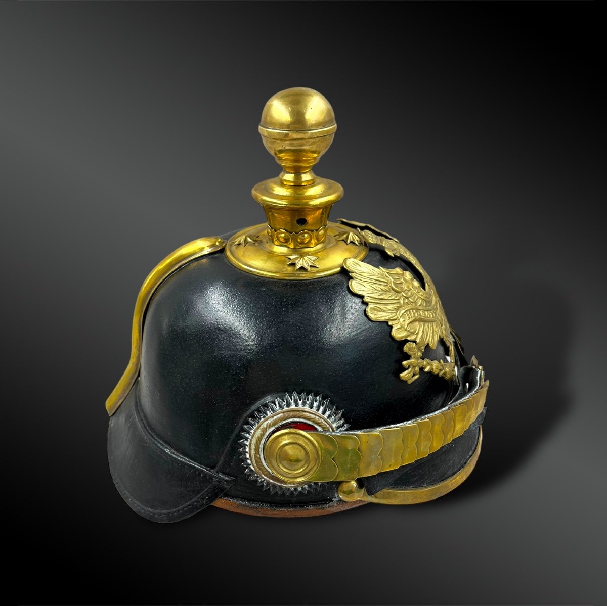 Casque à Pointe Prussien D’officier D’artillerie, Modèle 1895  - Allemagne-photo-3