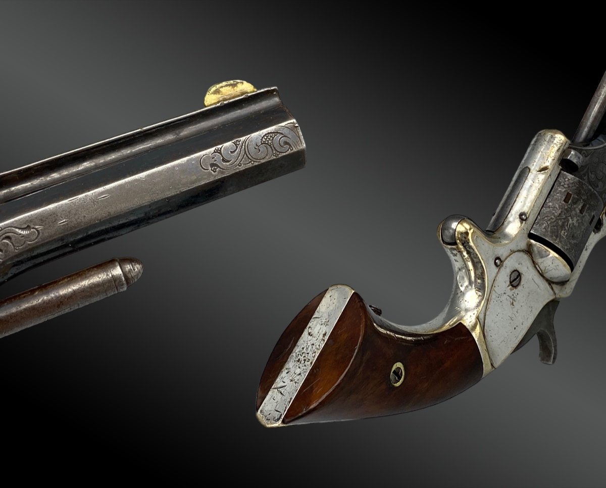 Manhattan Arms .22 Cal. Revolver Factory Engraved, Cal. 22 United States: 1861 / 1862-photo-4