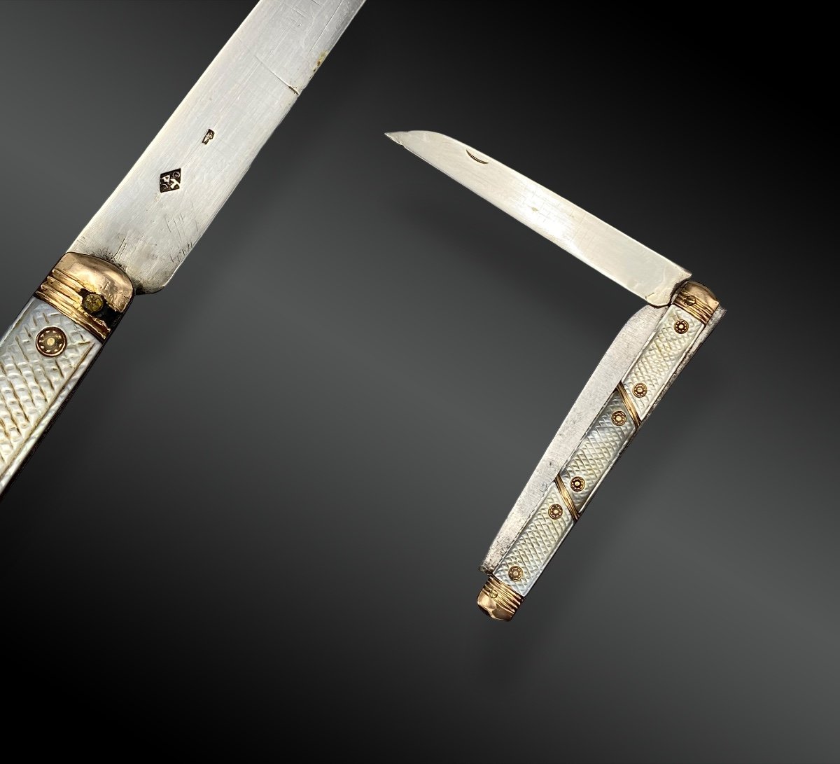 Closing Knife With Two Opposite Blades France, 18th Century-photo-2