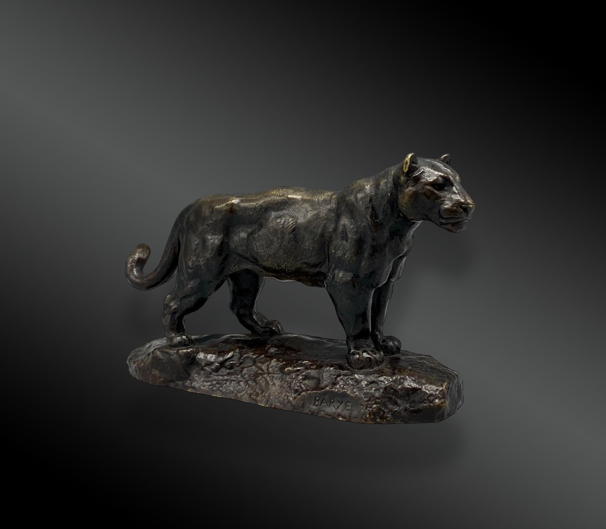 Standing Jaguar, After A Model By Antoine-louis Barye (french, 1796-1875) France, Circa 1880-photo-2