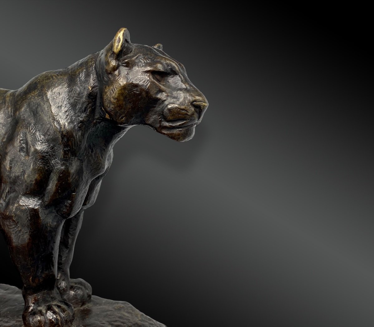 Standing Jaguar, After A Model By Antoine-louis Barye (french, 1796-1875) France, Circa 1880