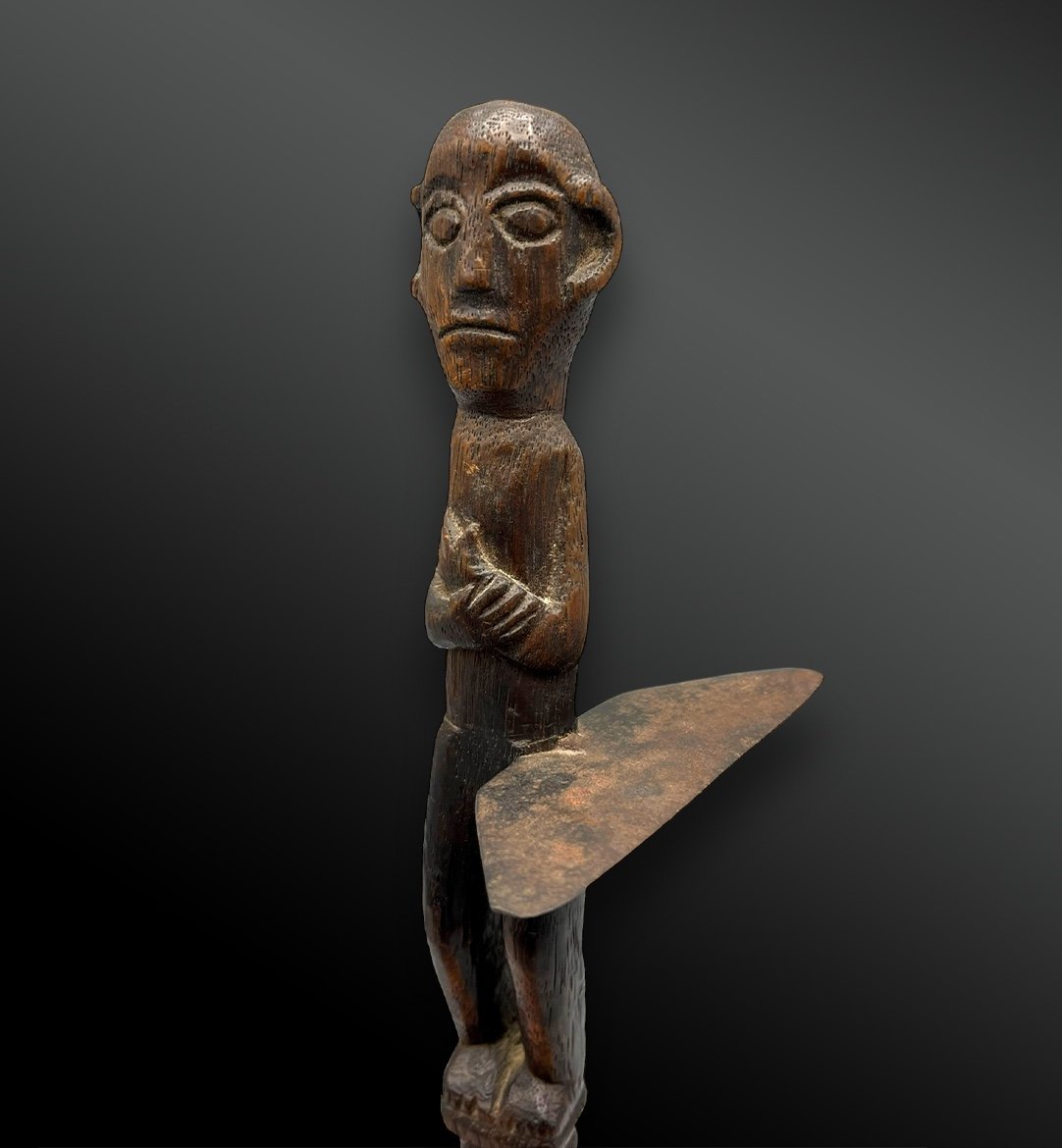 Statuette Protectrice Hampatong - Culture Dayak, île De Bornéo - Vers 1900-photo-2