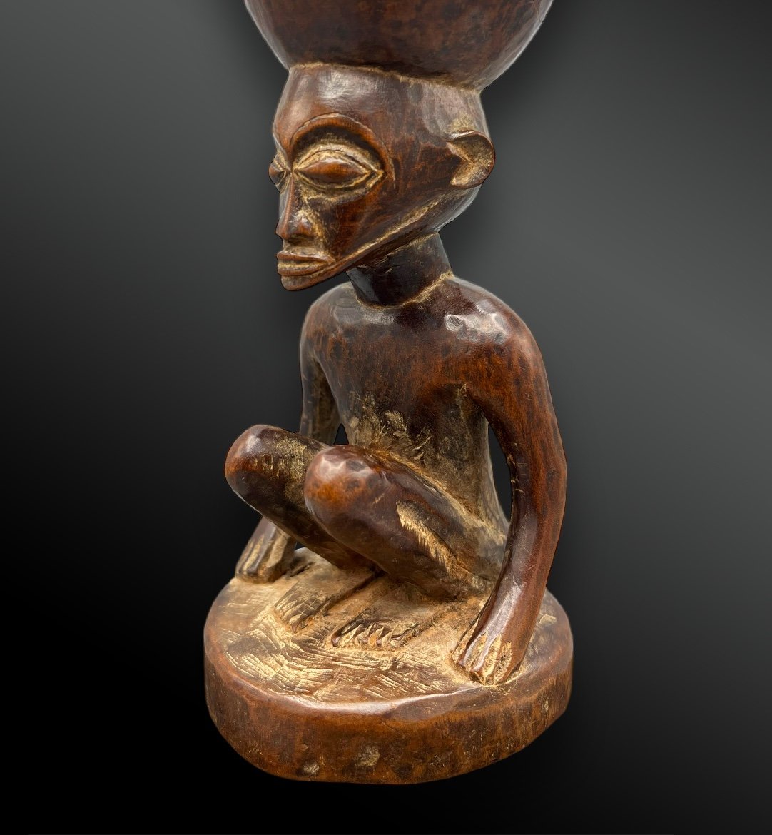 Caryatid Cup - Chokwé Culture, Angola - First Half Of The 20th Century-photo-2