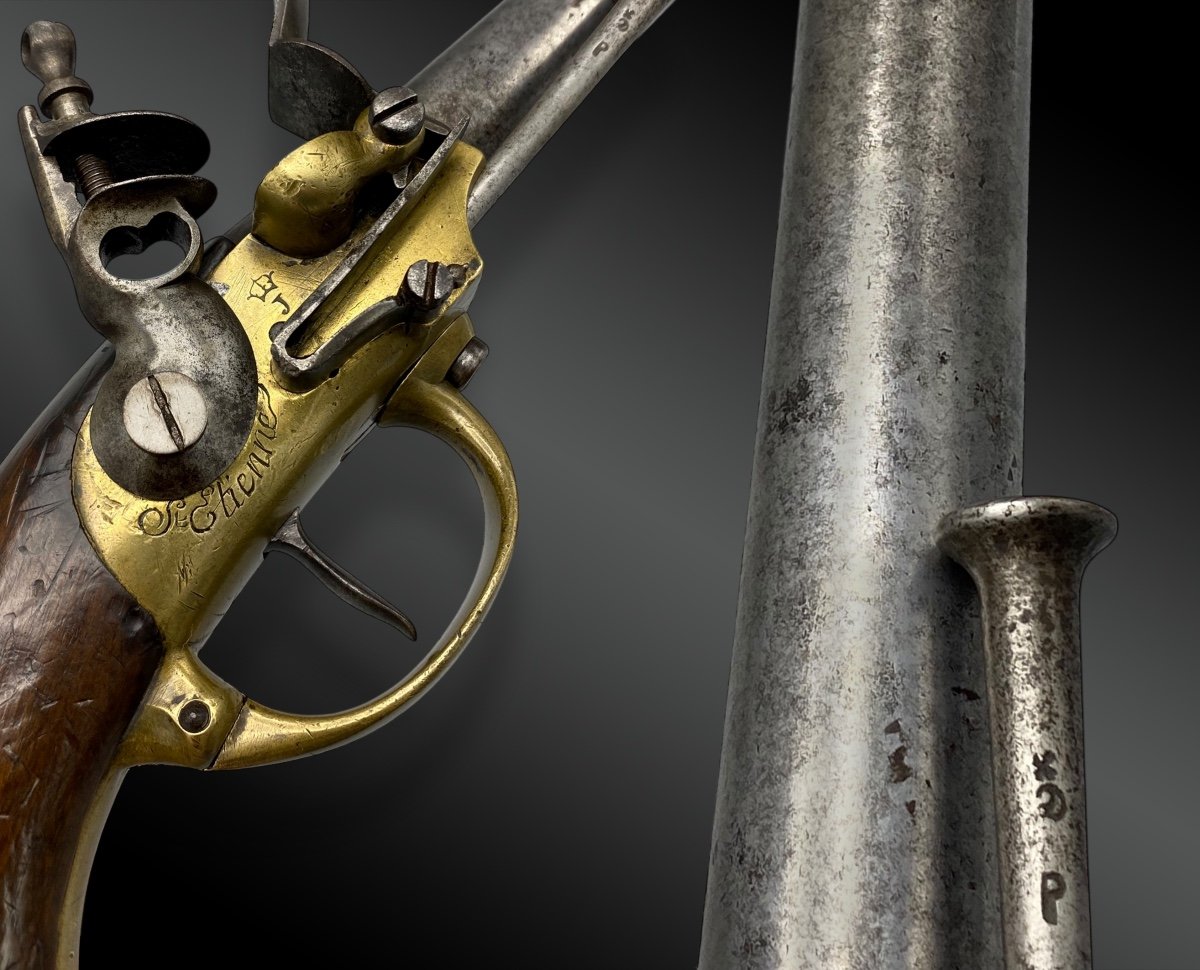 Flintlock Pistol Model 1777, 1st Type Known As A Safe Pistol, France, 18th Century, Louis XVI Period-photo-3