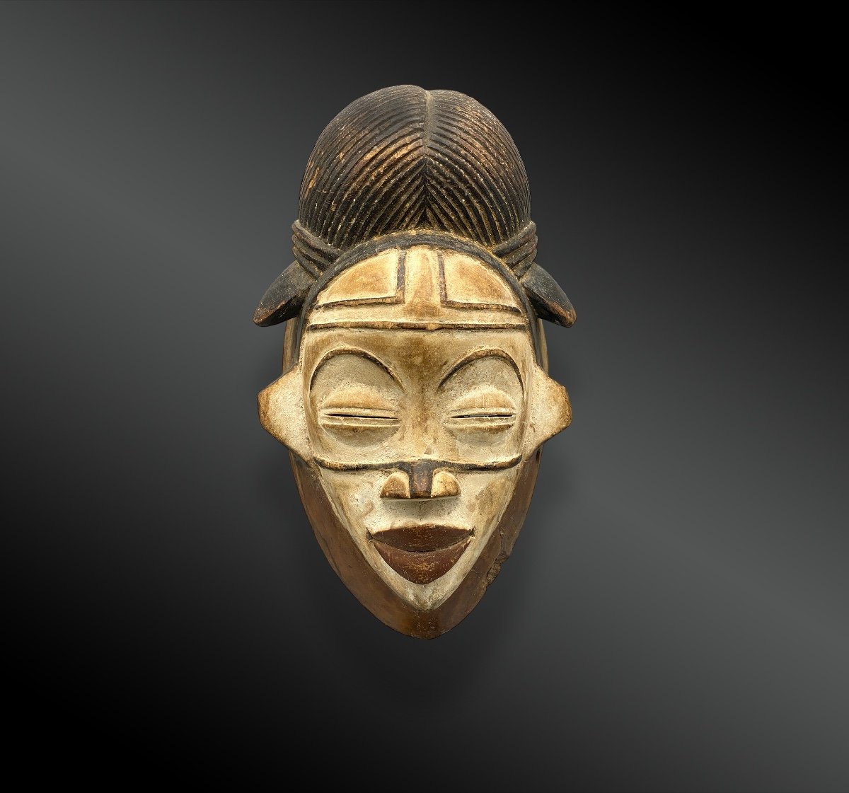 Anthropomorphic Okuyi Mask Punu Culture, South Gabon