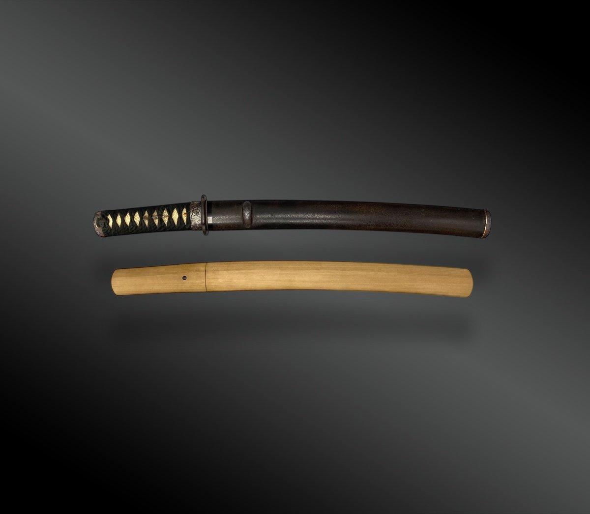 Sabre Japonais, Tanto, En Shirasaya Avec Koshirae Japon. Période Edo (1603-1868)