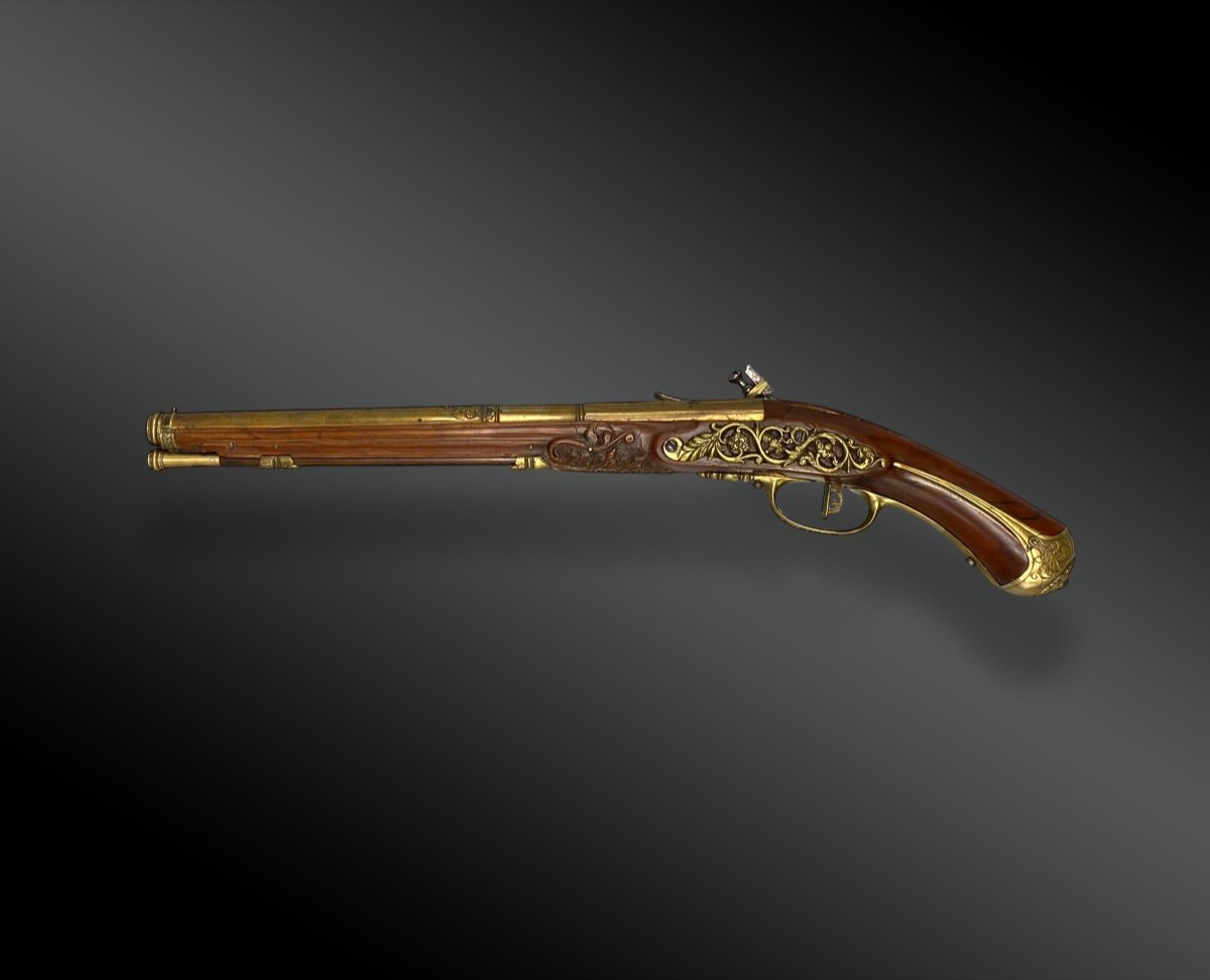 Officer's Flintlock Pistol, Attributed To Gavacciolo, Brescia. Italy, Circa 1680-photo-2