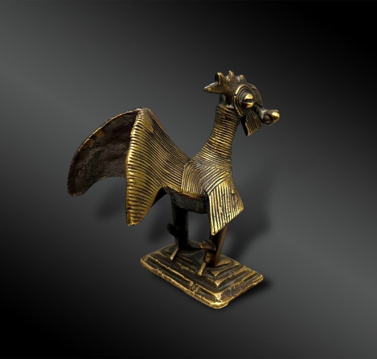 Gold Powder Weight Representing A Chicken - Akan Culture, Ghana - 19th Century -photo-3