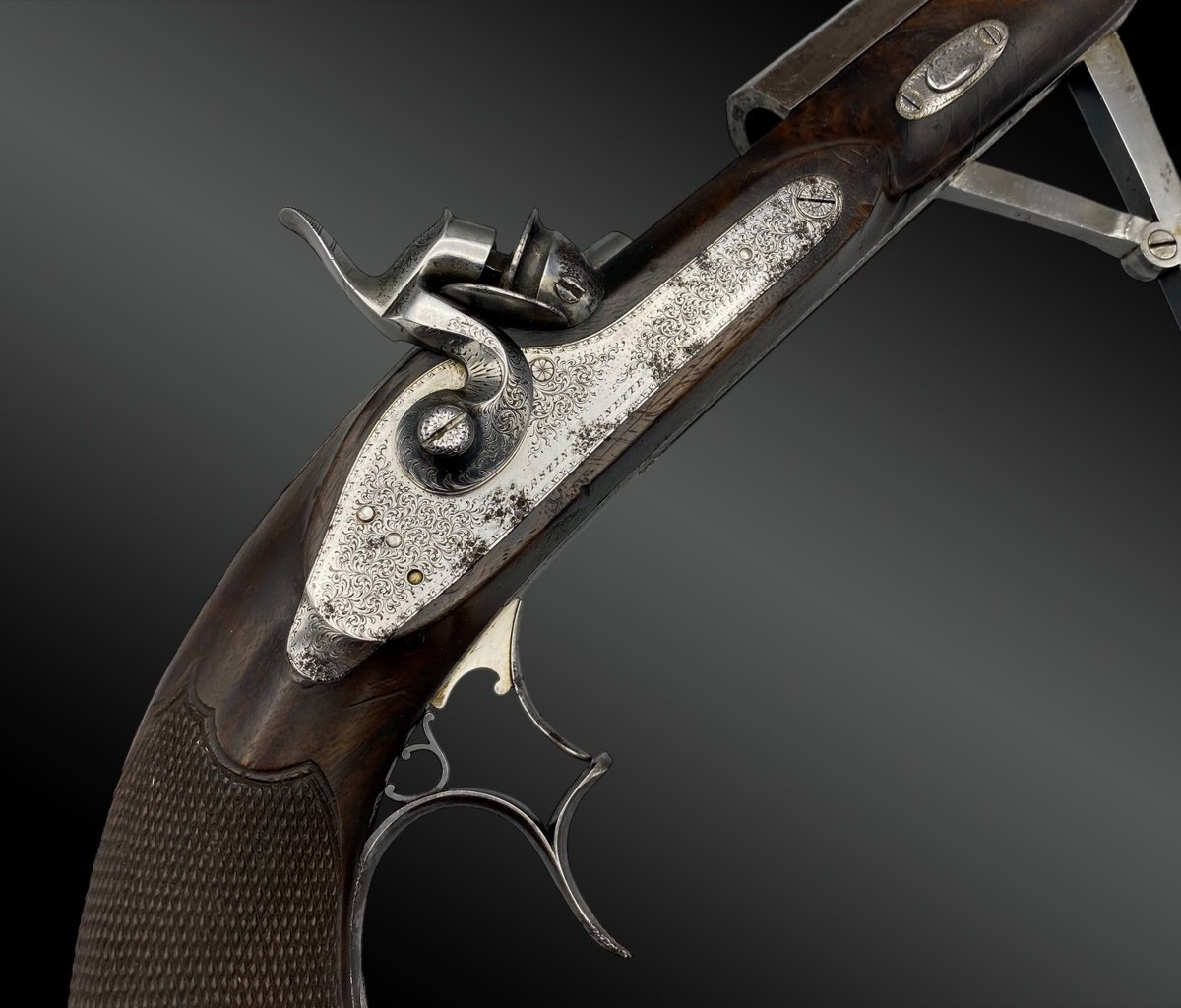 Gastinne Renette Pistols Ghaye System. France, 19th Century From 1884.-photo-4