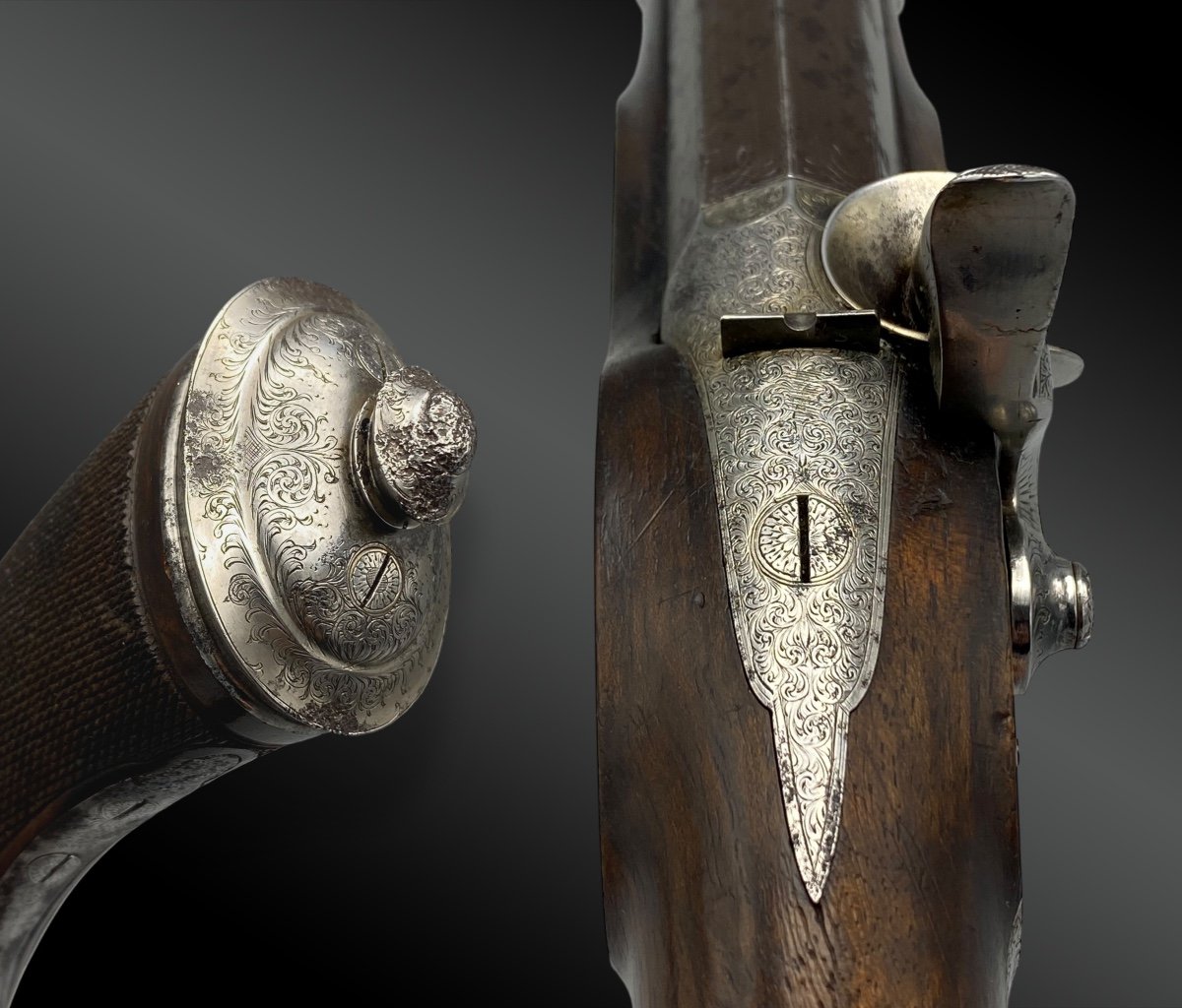 Gastinne Renette Pistols Ghaye System. France, 19th Century From 1884.-photo-2