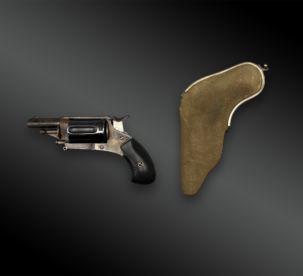 Bulldog Revolver - Liège, Belgium - 19th Century-photo-3