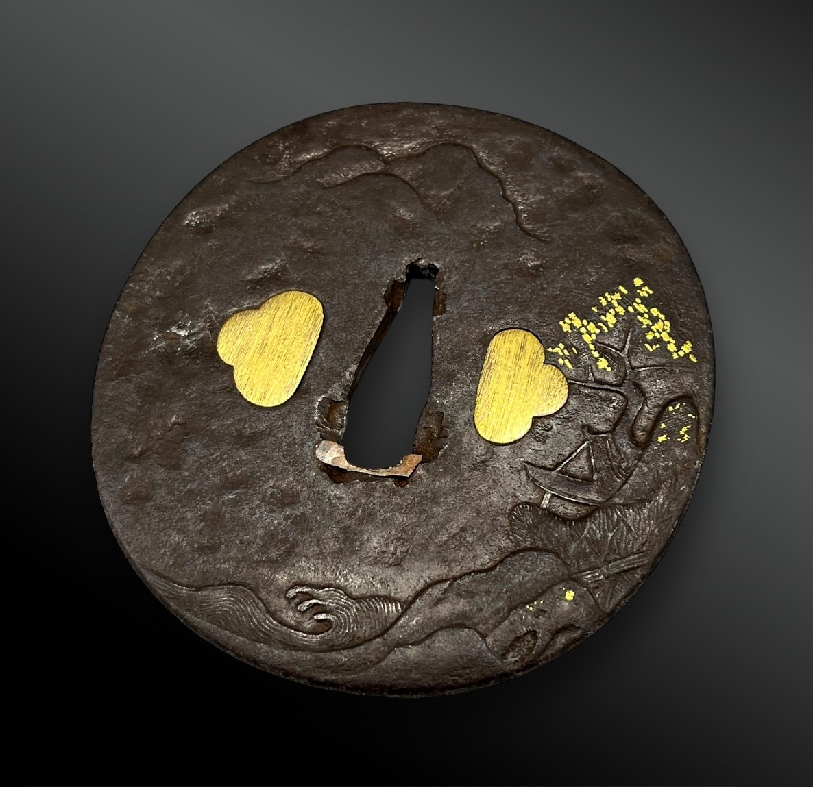 Tsuba Maru Gata - Japan - Edo Period (1603-1868)-photo-2